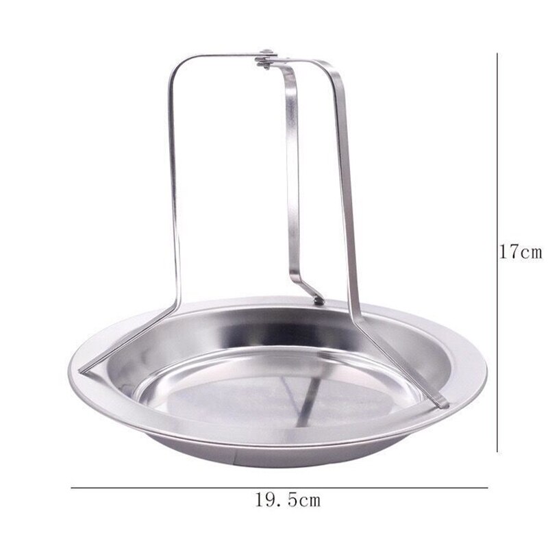 Chicken Holder Rack Grill Stand Roasting BBQ Rib Non Stick Stainless Steel: Default Title