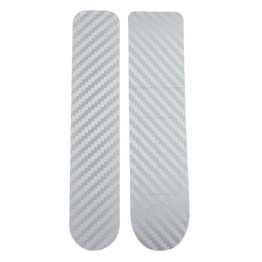 2pcs Carbon Fiber Accelerator Sticker Display Waterproof Protective Film Decals for M365 1S PRO PRO 2 Scooter: Silver