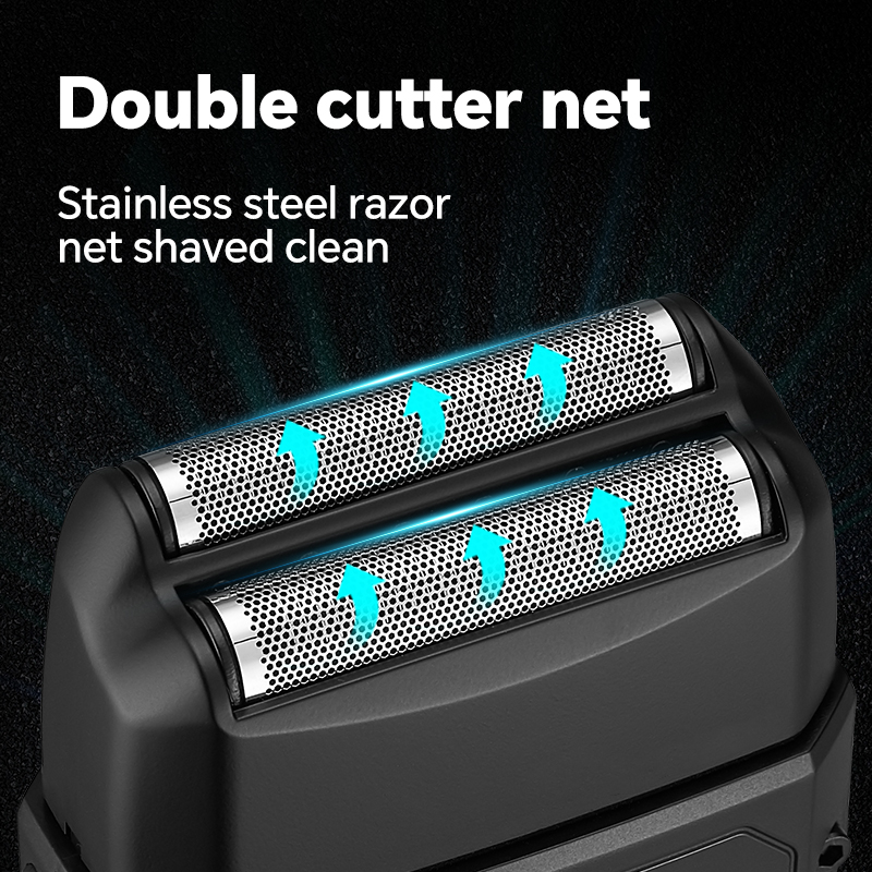 Rasoir électrique USB pour hommes, avec un temps de rasage fluide et confortable, adapté à la coupe et au nettoyage du visage