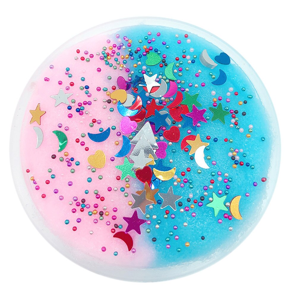60Ml Flikkeren Sterren Slime Modder Mengen Cloud Slijm Stopverf Boetseerklei Speelgoed Geurende Stress Kids Speelgoed Antistress Decompressie Speelgoed