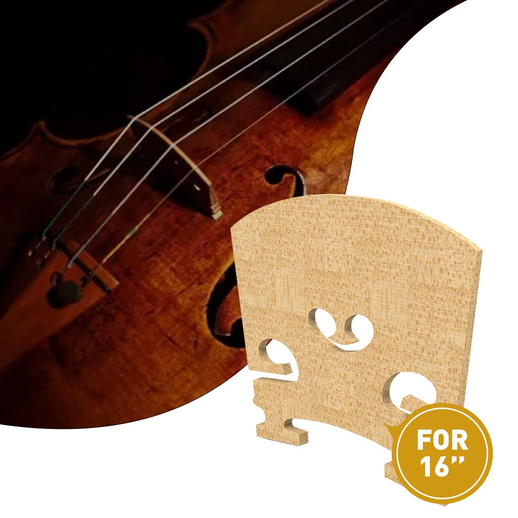 1PC- Standard Maple Bridge 15'' 16'' Viola Bridge For Student Player: 16