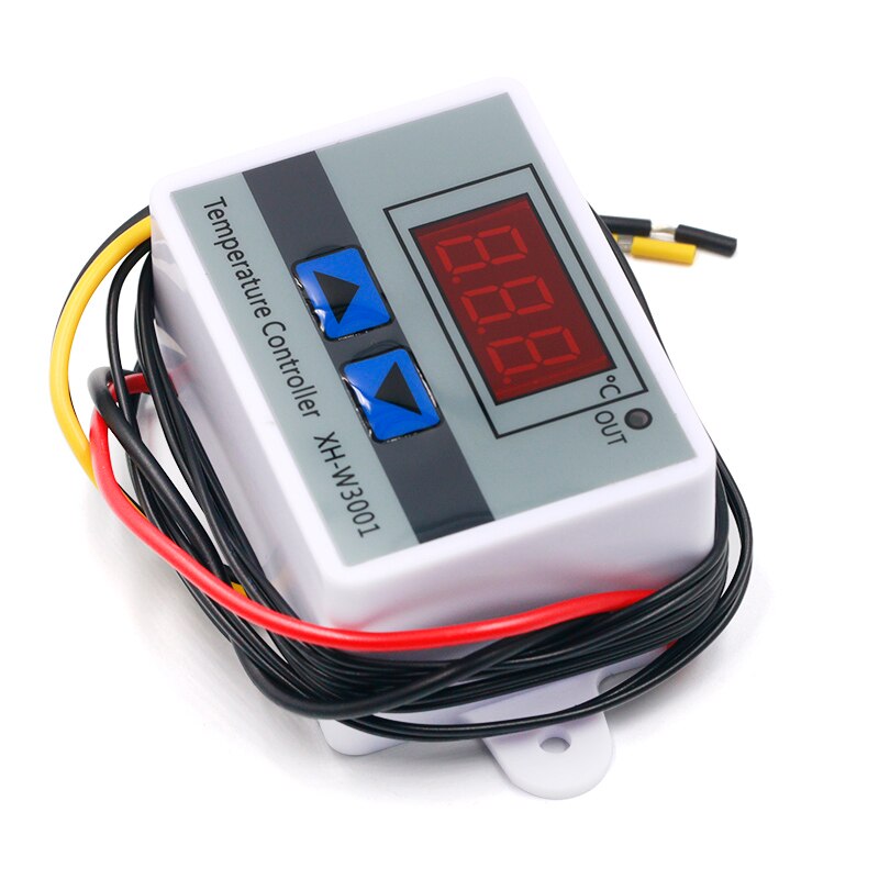 10A 12V 24V 220VAC Digital LED Temperature Controller XH-W3001 For Incubator Cooling Heating Switch Thermostat NTC Sensor