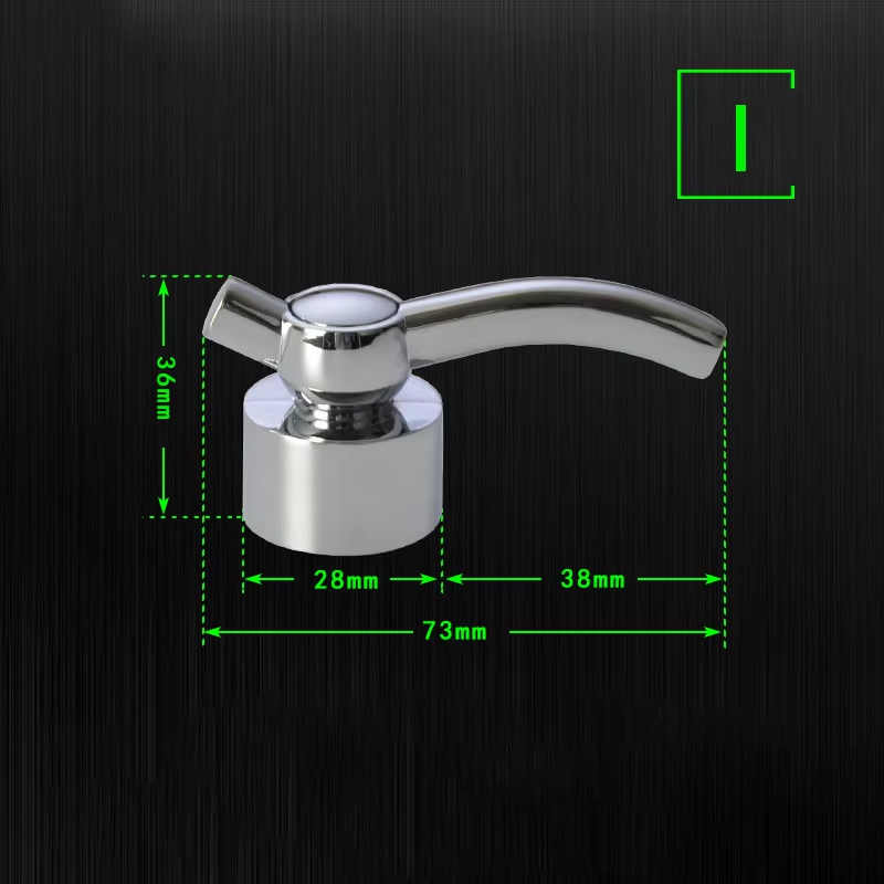 Cold Faucet Switch Handle Kitchen Bathroom Accessories Chrome Plated Shower Basin Handwheel Mixer Tap Spool Repair Parts: Orange