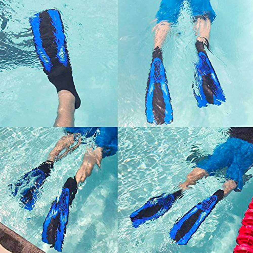 Unisex Snorkeling Diving Swimming Fins Flexible Comfort Swimming Shoes Diving Fins Submersible Foot Fin Flipper for Water Sports