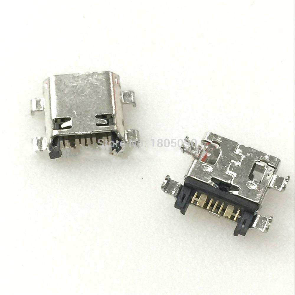 50pcs Micro USB 7Pin Jack Connector socket Data charging port tail plug For Samsung I8262 J5 J7 J5008 mobile phone Mini USB
