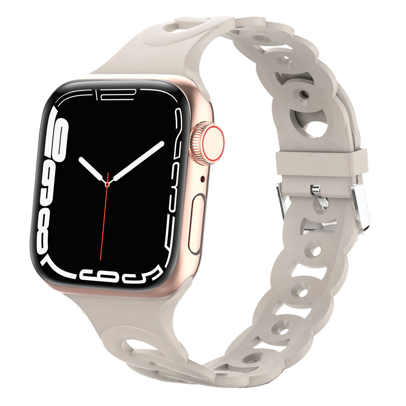 Correa de silicona para Apple watch Ultra 2, banda de 44mm, 40mm, 45mm, 41mm, 42mm, 38mm, 49mm, accesorios para pulsera iWatch series 9, 8, 7, 6, 5, 4 SE