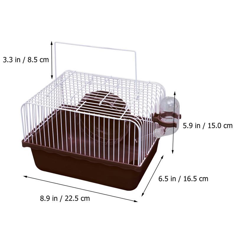 Hamster Kooi Draagbare Reizen Carry Rat Kooi Kleine Huisdieren Levert Hamster Kooi Huis Nuttig Hamster Kleine Dieren Accessoires