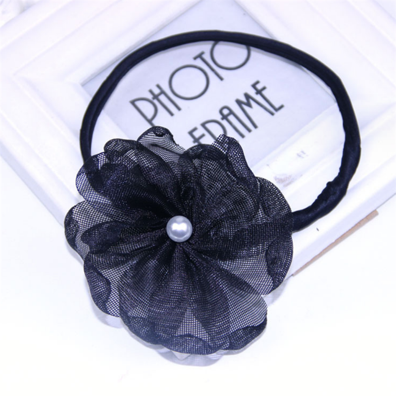 Women Easy Hair Bun Maker Floral crystal Donut Updo Hair Stick DIY Plate Hair Bendable Hairband Chignon Hair Accessories: Jet-black