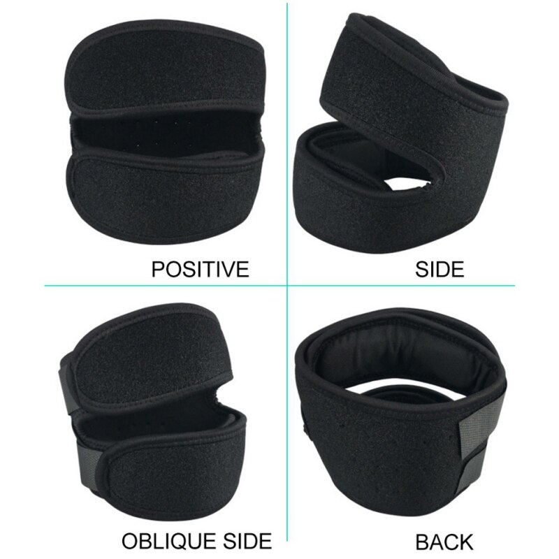 Running Sports Patella Brace Wrap Cap Stabilizer Cushioning Band Knee Support Adjustable Protective Knee Protector