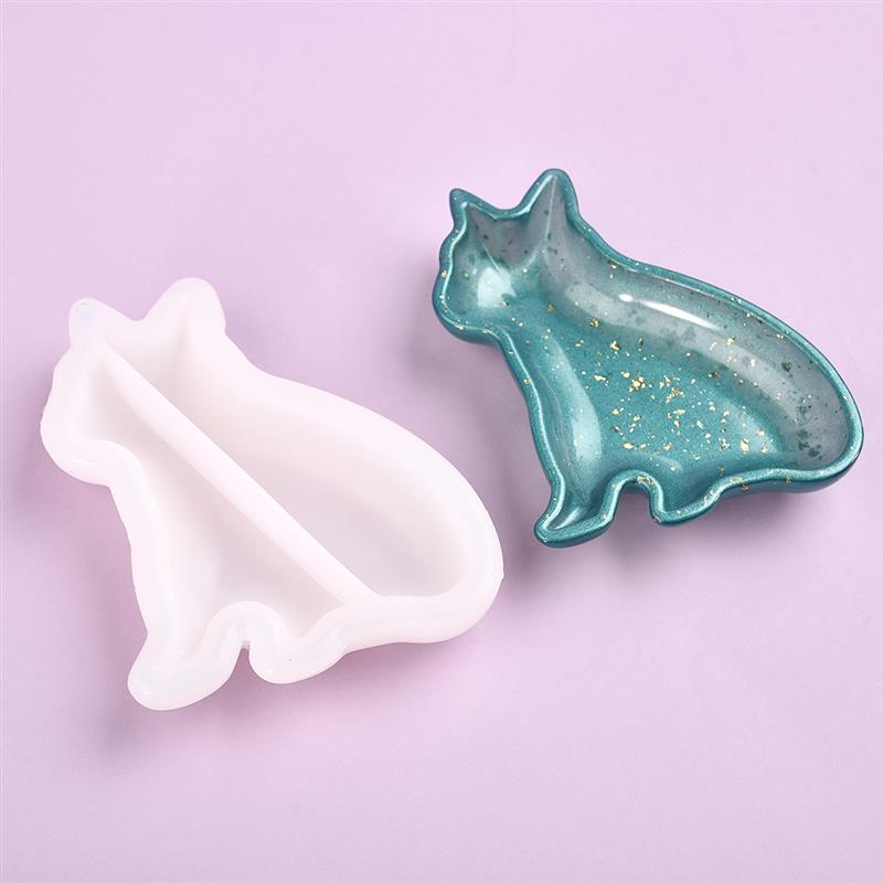 Opbergbak in de vorm van een schelphond, siliconen mal voor doe-het-zelf epoxy knutselen, sieraden maken, harsmal, sieradengereedschap, mallen