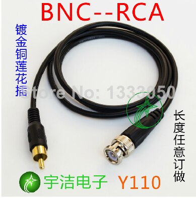 BNC Naar vergulde RCA Cinch 1.0 m Kabel
