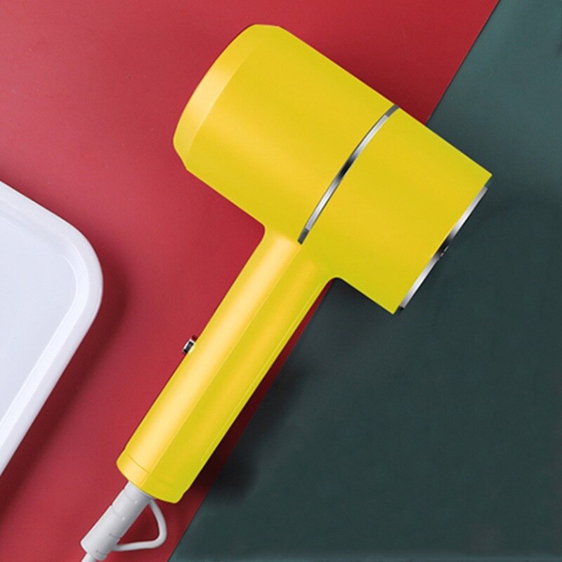 European and American hair dryer silent explosion models hair dryer negative ion hair dryer household appliances: YELLOW
