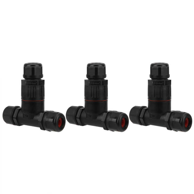Volt Power Supply Adjustable Switching Power Supply IP68 Waterproof Connector Electrical Cable 3 Way T Shape Outdoor
