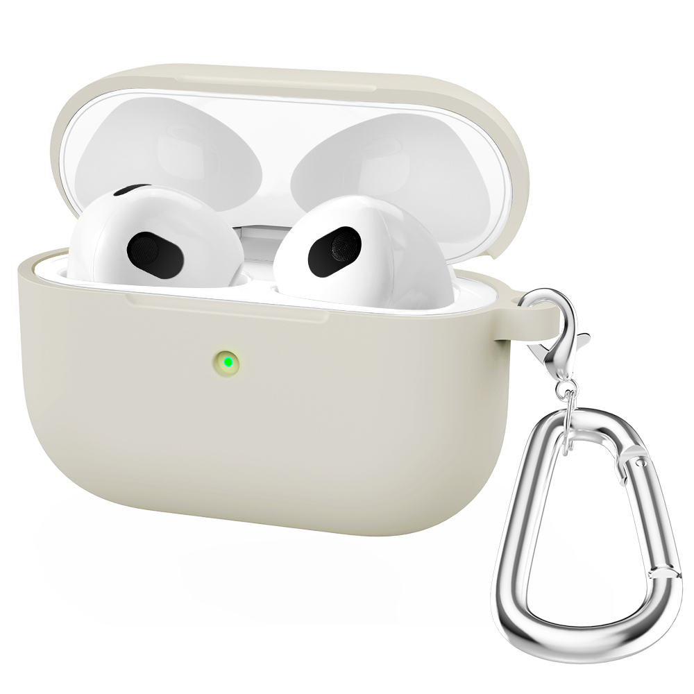 Silicone Cases For Apple Airpods 3rd generation Protective Shockproof Wireless Earphones Cover With Hook for air pods 3 Box Bags: Yellow