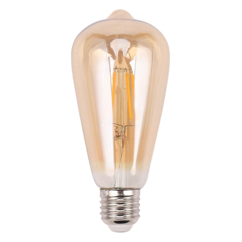 2 Pcs Dimmable E27 Retro Vintage Filament ST64 COB LED Bulb Light Lamp Voltage 220V, 4W &amp; 8W