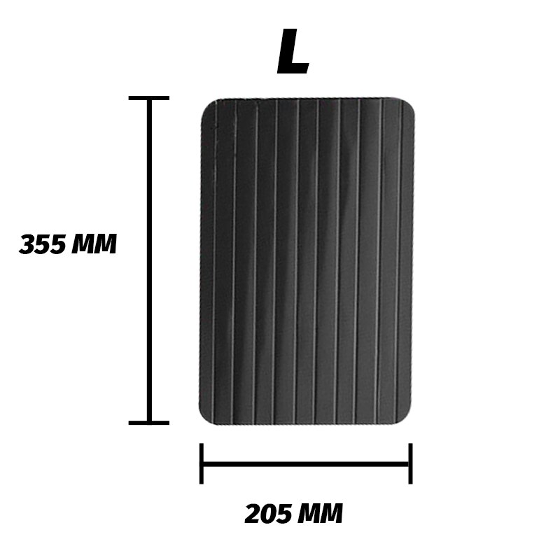 Kitchen Tool Quick Defrosting Plate Board Chopping Blocks Tray Fast Thaw Frozening Meat Fish Sea Food Fast Defrost Tray: L 35.5x20.5x0.2cm