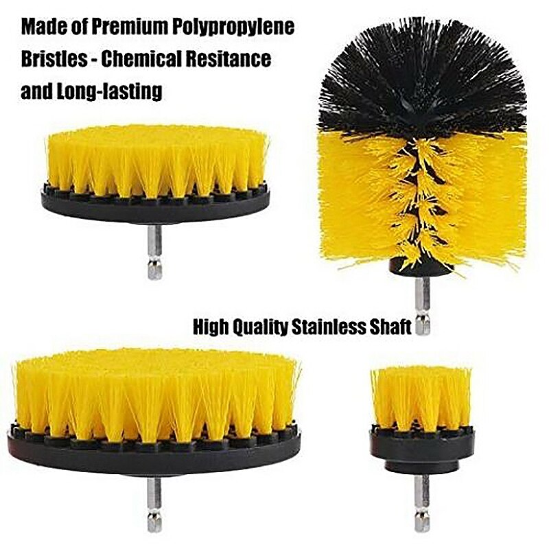 8-Pack Elektrische Bohrer Pinsel Akku-bohrschrauber Peeling Pads Mörtel Energie Wäscher Reinigung Schwimmbad Pinsel Badewanne Haus Super Saugfähigen Auto W