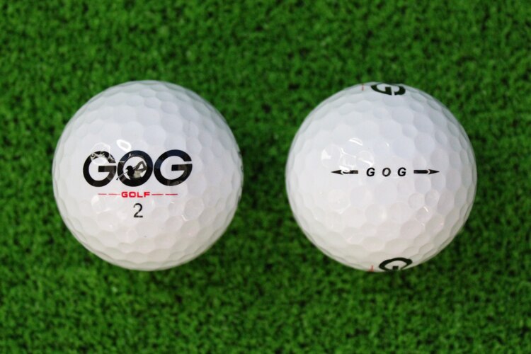 2Pcs Golf Balls Beginners Practice Driving Range Training Double Layer Ball Rubber