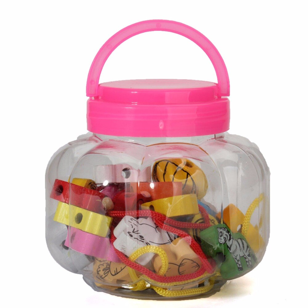 26 stks/partij Houten Dier Fruit Blok rijgen kralen Speelgoed Voor Kinderen & Onderwijs Kleurrijke Producten Kids Speelgoed GYH – Grandado