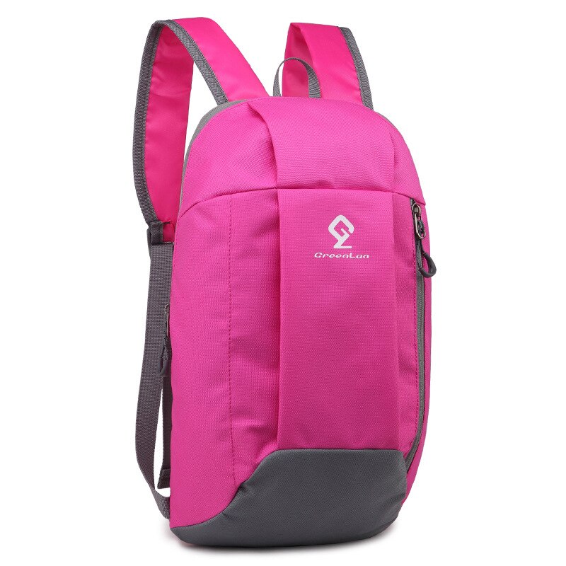 Décontracté Simple petit sac à dos unisexe en plein air Trekking sac à dos hommes femmes 10L léger sac de voyage toile sac à dos pour les filles: Pink