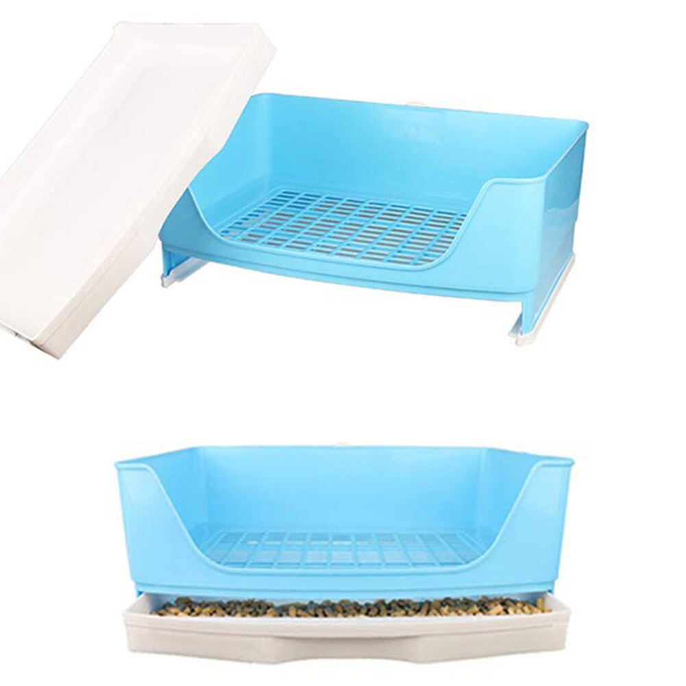 1PC Pet Rabbit Portable Drawer Toilet Litter Tray Pad Holder Training Mesh Box Case Pets Set Accessories