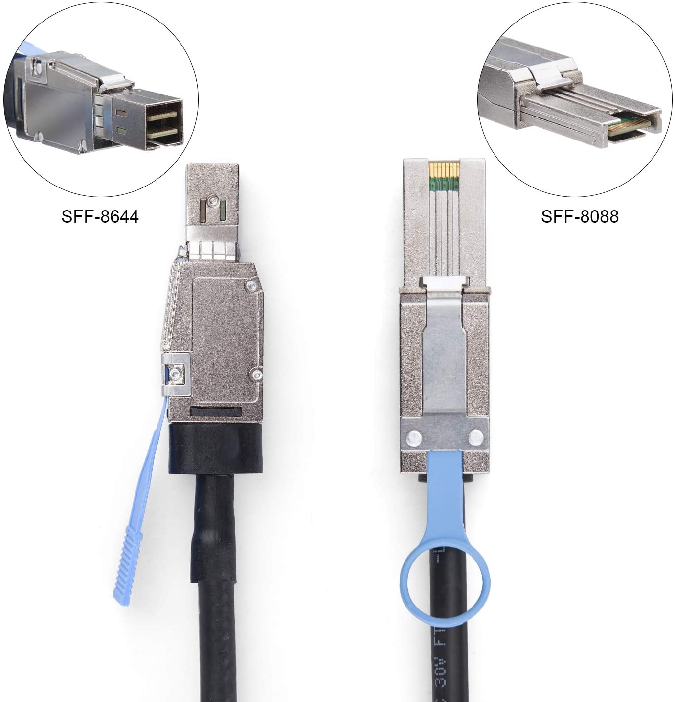 Externe Mini Sas Hd SFF-8644 Naar Mini Sas SFF-8088 Hybrid Kabel, 2-Meter(6.6ft)