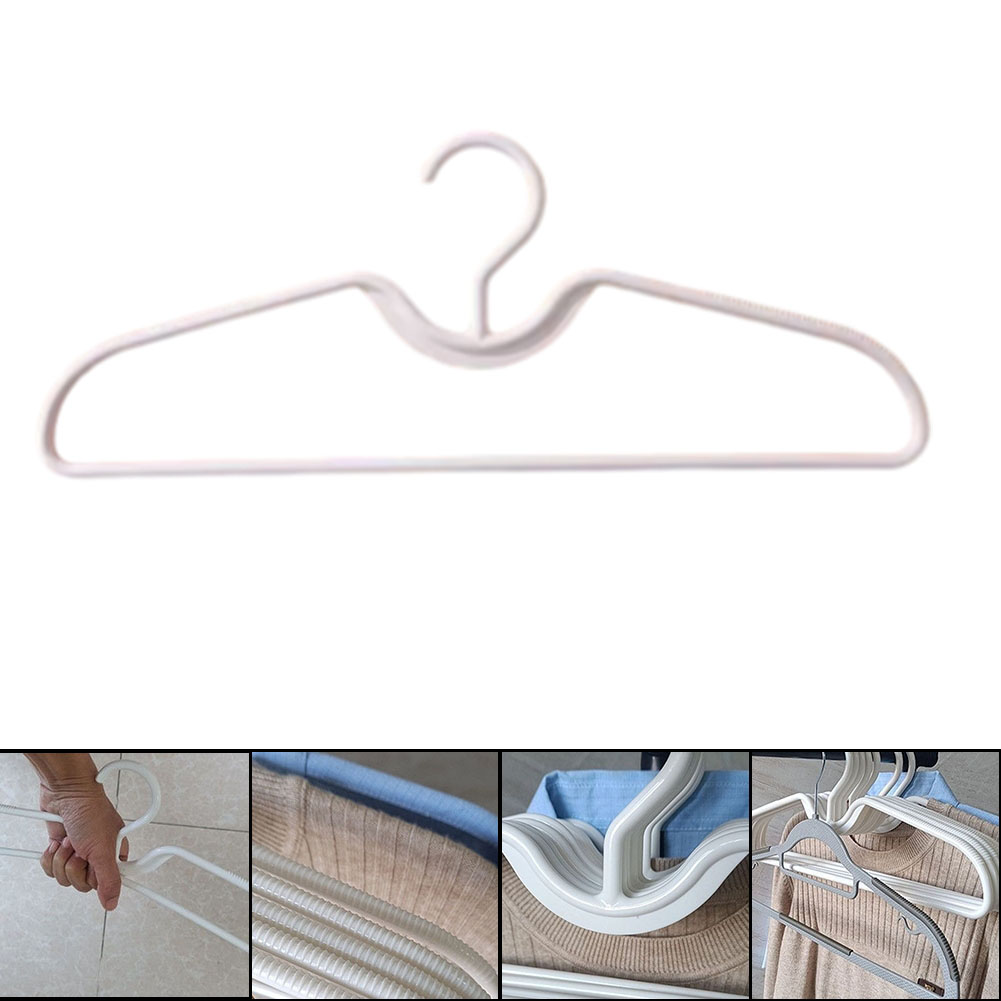5/10/20pcs Coat Hanger Short Neck Hangers Anti-slip Clothes Hanger Short Neck Space Space-saving Plastic Clothes Hangers White