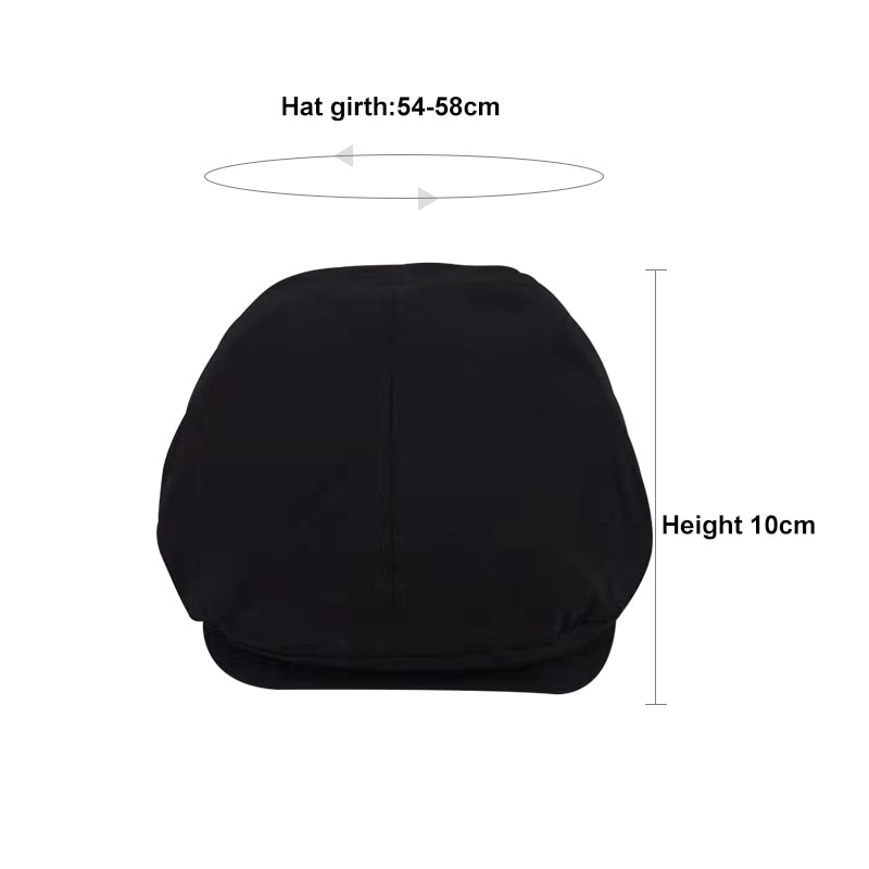 Gorro de boina de algodón liso para hombre, gorra ajustable, sombrero de vaquero, para Golf, conducción, verano, plano