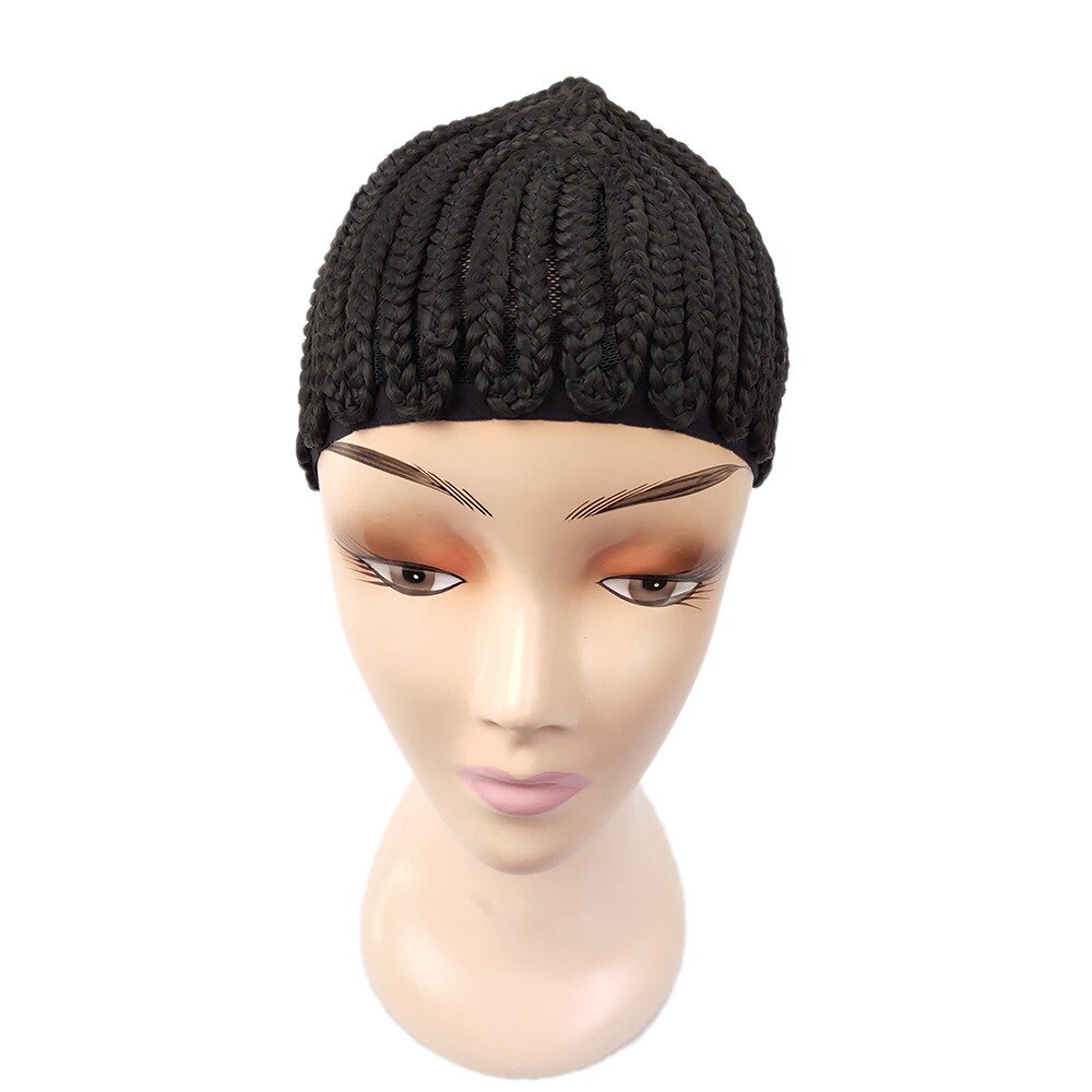 Wig net cover wig invisible wig net wig care tool wig pure black woven wig net fixed head cover invisible inner net cap 2pc