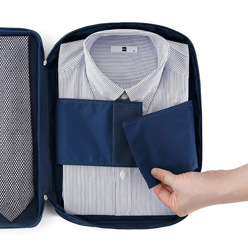 Skjortetaske til krølle- og rynkefri rejser med skjorter og bluser beklædningstaske og pakkeorganisator til håndbagage a