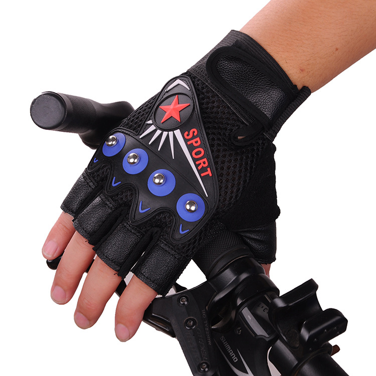 Neue Radfahren Handschuhe Halb Finger Guantes Luvas Motorrad Fahrrad Atmungsaktive Anti-slip MTB Bike Fitness Sport Training Handschuh: Beige