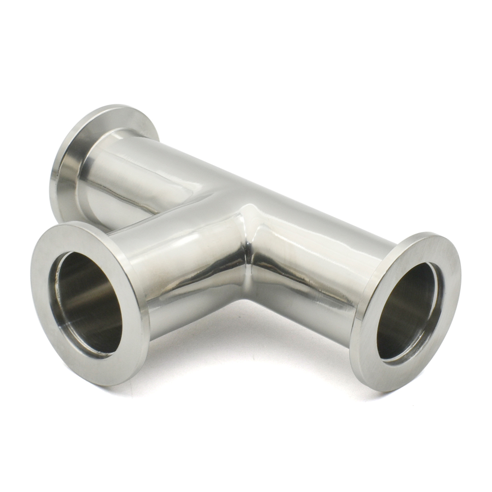 KF16 KF25 KF40 KF50 Vacuum Quick Fit Elbow/tee/four-way 304 Stainless Steel Equal Diameter Flange Joint