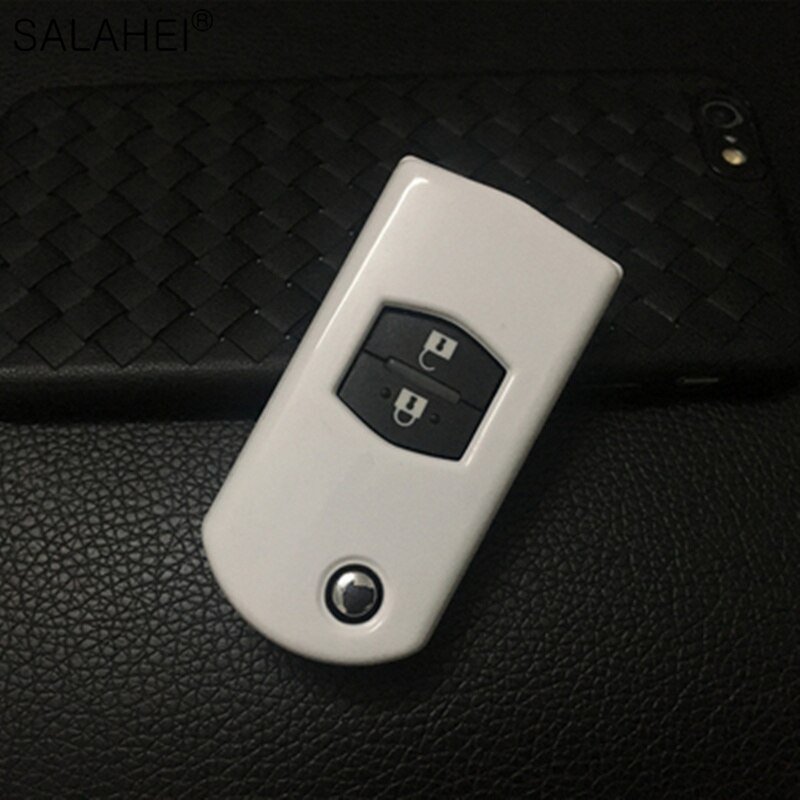 ABS Key Holder Car Key Cover Case For Mazda 2 3 5 6 CX7 CX9 RX8 MX5 MPV Demio 2 Button Remote Car Flip Key Case