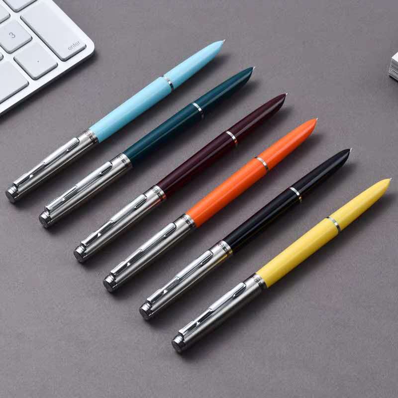 Early Hero 007 Fountain Pen Vintage Ink Pen Aerometric Filling System Fin Nib Stationery Office School Supplies Witing