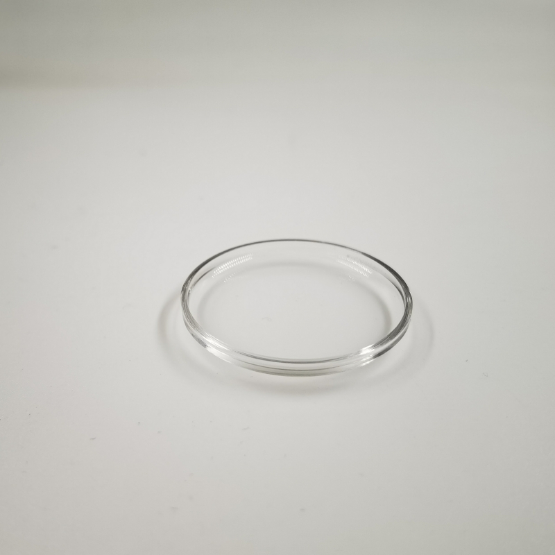 Tapa de plástico en forma de reloj, cubierta frontal de cristal, pieza de reparación de reloj de 25mm-34,5mm de diámetro
