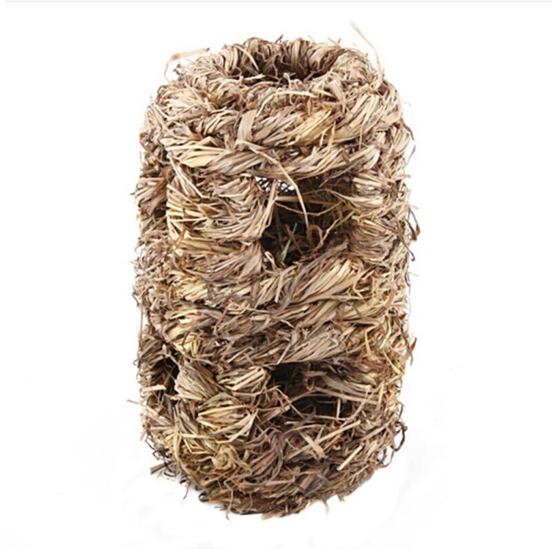 Paille armure Hamster Rat maison Cage petit Animal caché jeu aire de jeux Chinchilla cochons d'inde petit Animal jouet fournitures: Default Title