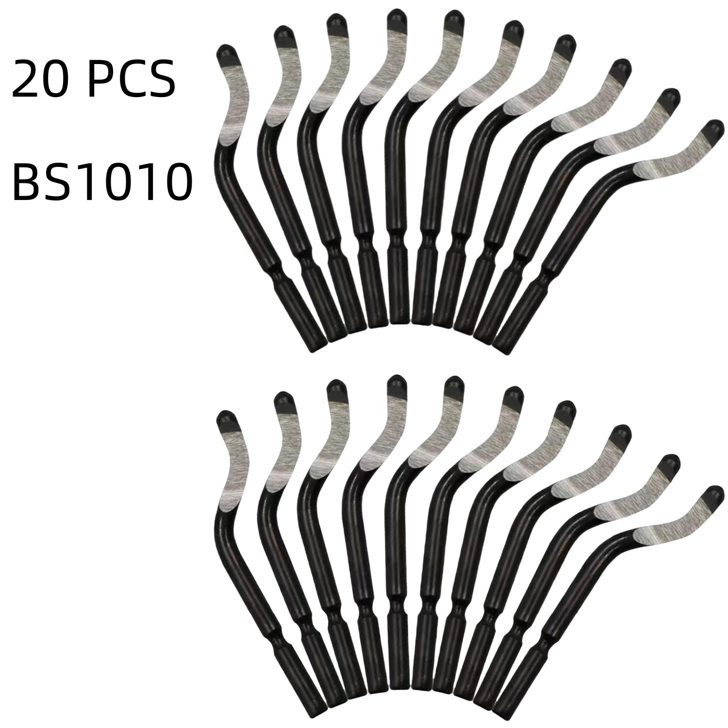 20 pcs BS1010 Trimming Knife Scraper Blade for Hand Deburring Cutters Trimming Blade Replacement for Scraping PVC Plastic Iron: Default Title