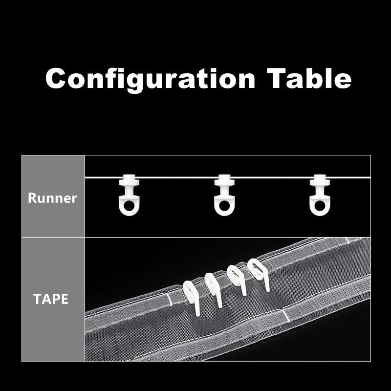 Silent Curtain Track Pulley For S Fold Wave Curtains Rail  Distance 54mm 60mm 70mm 80mm s-wave curtain line runner