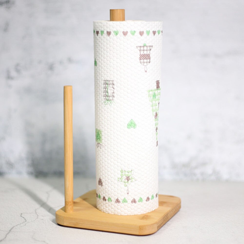 Wooden Tissue Holder Paper Roll Stand Kitchen Towe... – Grandado
