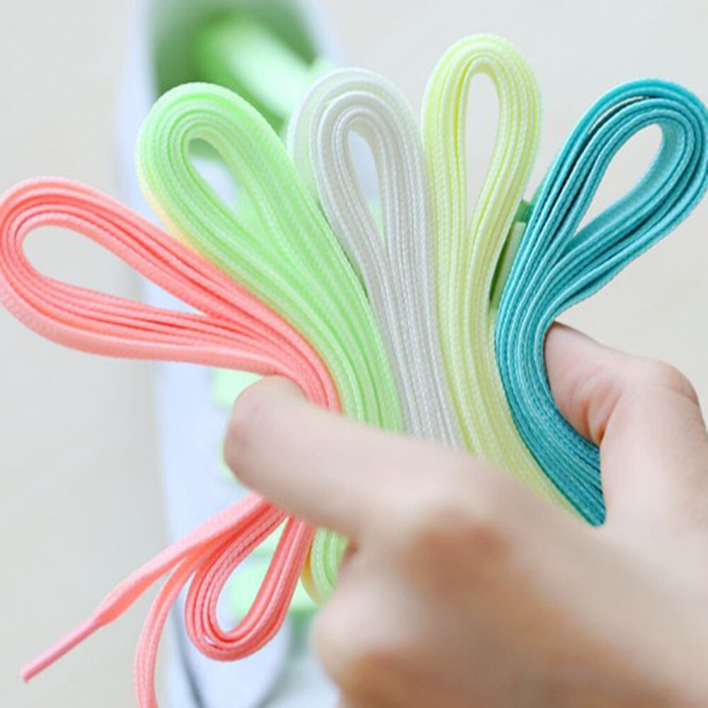 60Cm Lichtgevende Schoenveters Platte Reflecterende Sneakers Veters Glowing In Night Sport Canvas Basketbalschoenen Lace Strings