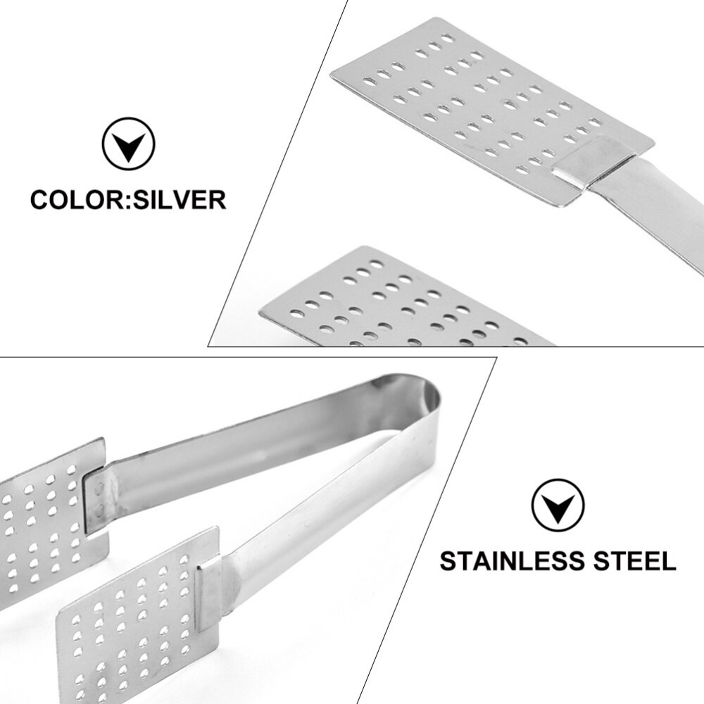 2pcs Stainless Steel Tea Bag Clamp Multi-functional Food Holder Clip Tea Set Accessories