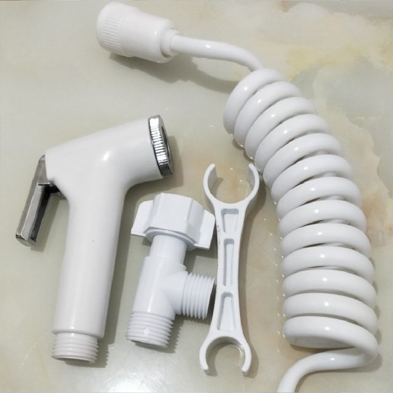 1Set Toilet Bidet Tap Handheld Shower Sprayer Female Hygeian Flushing Device Kit