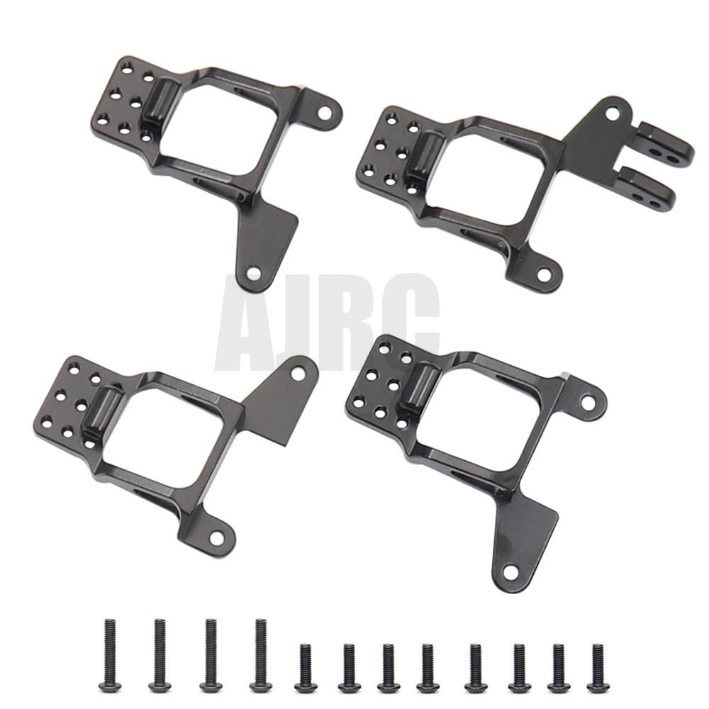 AJRC 4PCS Aluminum Front & Rear Shock Towers Mount for 1/10 RC Crawler TRX-4 Bronco k5 g500 Defender TRX4 8216 Upgrade Parts