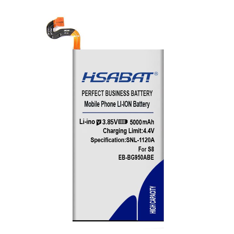 Hsabat 5000Mah EB-BG950ABE Batterij Voor Samsung Galaxy S8 G9508 G9500 G950U SM-G9508 SM-G G Project Droom G950A G950T G950 g950F