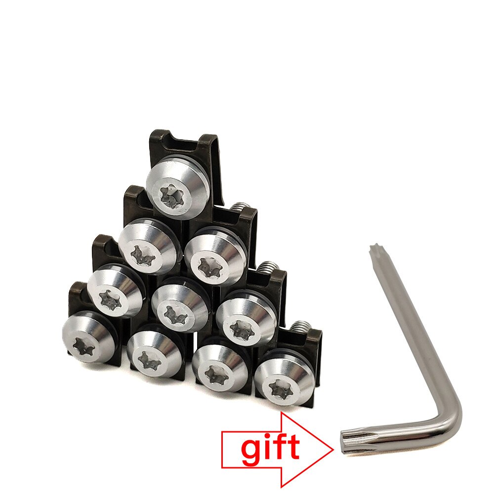 Für BMW F800R F800S F800ST f 800 r HP2 Enduro K1200R Universal- Motorrad Verkleidung Körper Schrauben Rolle Clips Schraube Muttern m6: Silber-