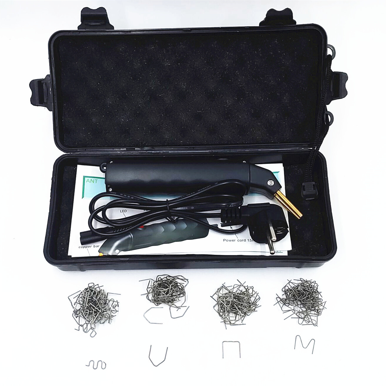 Fast Plastic Welding Machine Kit Stapler Plastic Soldering Iron Car Bumper Repair Garage Tools Plastic Gap Repair