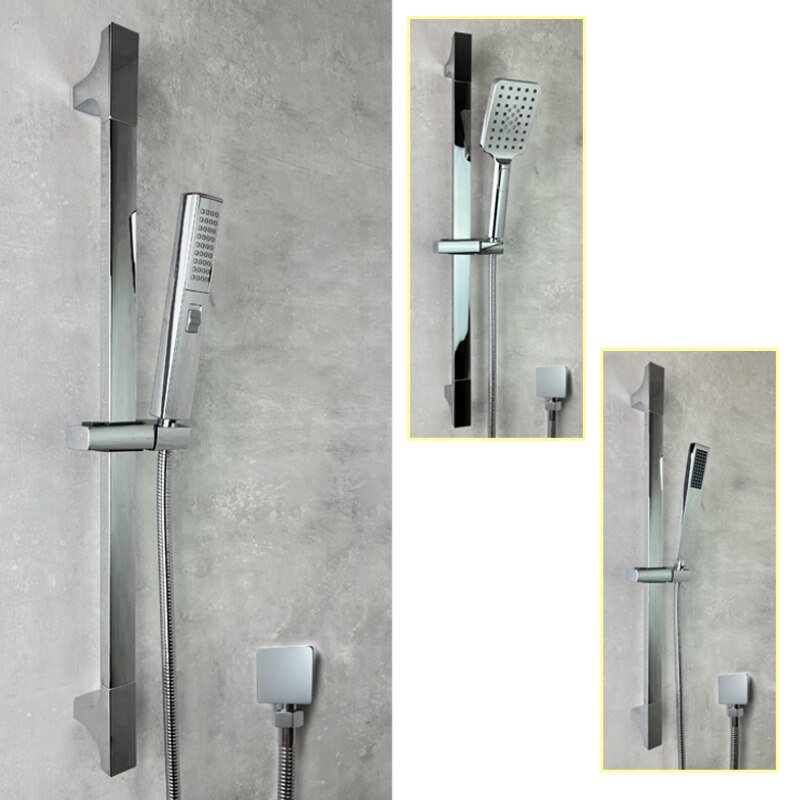 Badkamer Douche Sliding Bar Chrome Set 1/2/3 Functies Messing Abs Plastic Handheld Douche Rvs Verstelbare Bar