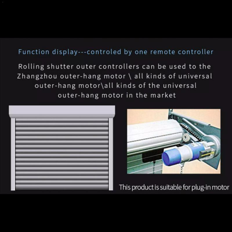 Universal Garage Door Wireless Remote Controls Chain Type External Electric Roller Shutter Door Controller 433Mhz Auto Accessory