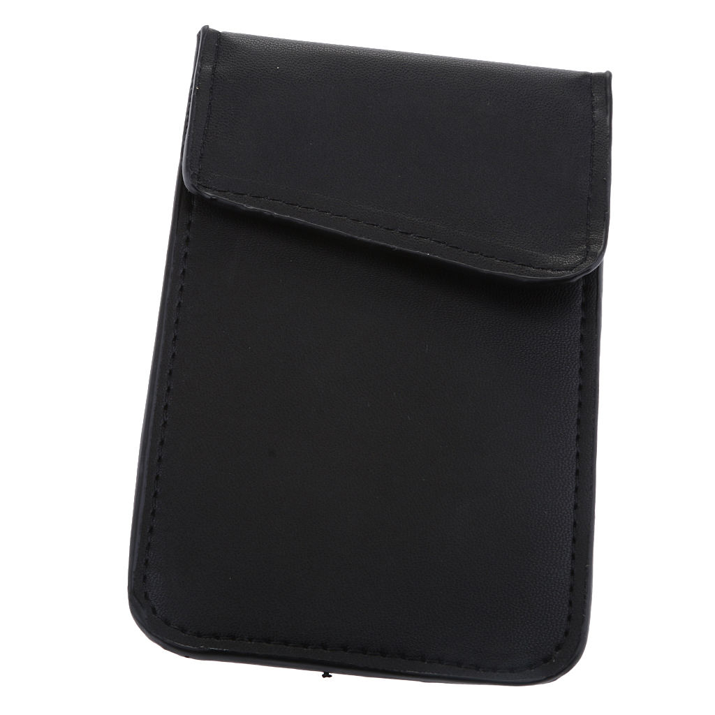 RFID Signal Blocking Bag Anti Theft Bag Car Key FOB &amp; Cell Phone &amp; Electronic Card Blocking Pocket Black