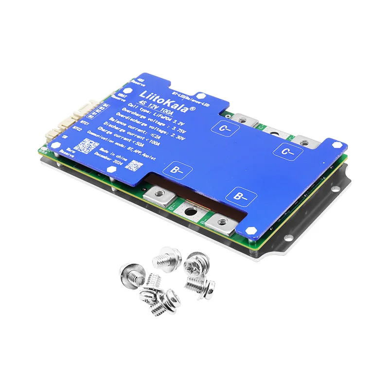 LiitoKala 4S-12V100A Smart Passive Balance Function Built-in Bluetooth BMS